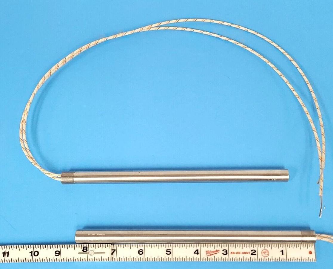 LOT OF 2 NEW WATLOW JBA111 FIREROD CARTRIDGE HEATER 1/2 IN. DIAMETER 240 VOLTS