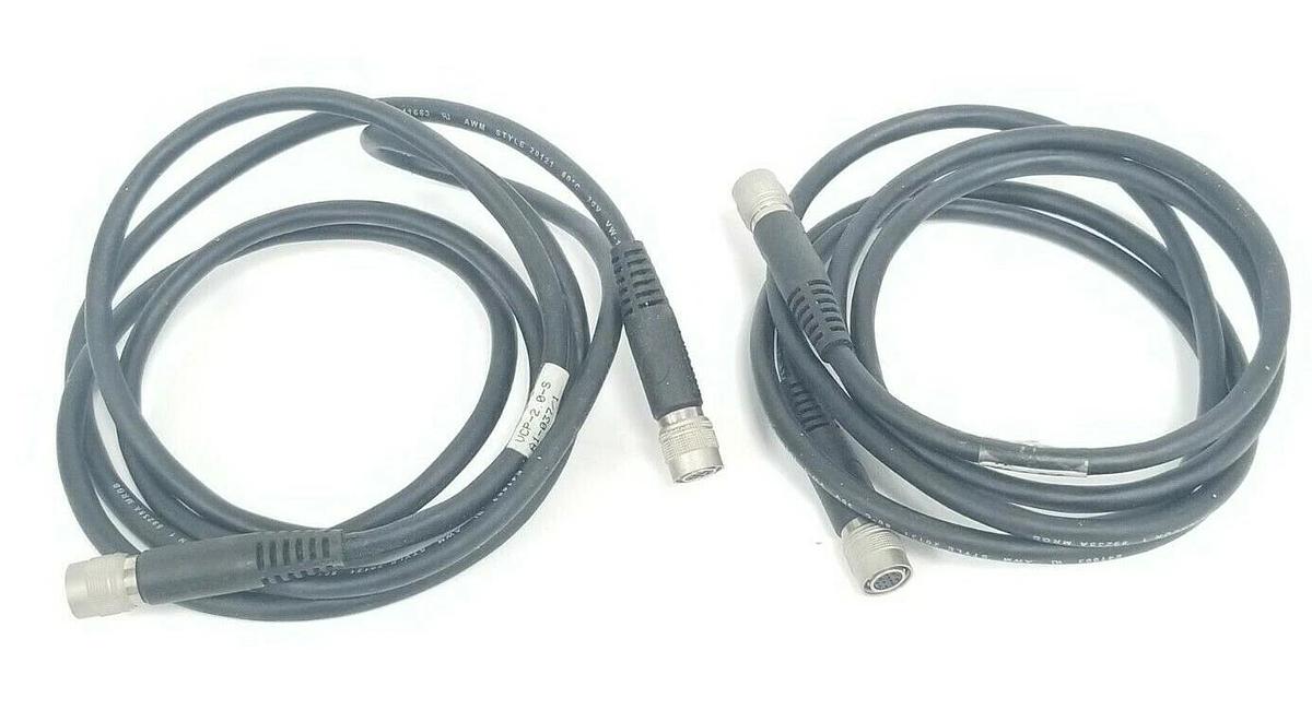 Used LOT OF 2 NORTECH VCP-2.0-S CAMERA INTERFACE CABLE MALE-FEMALE 4COAX WIRES