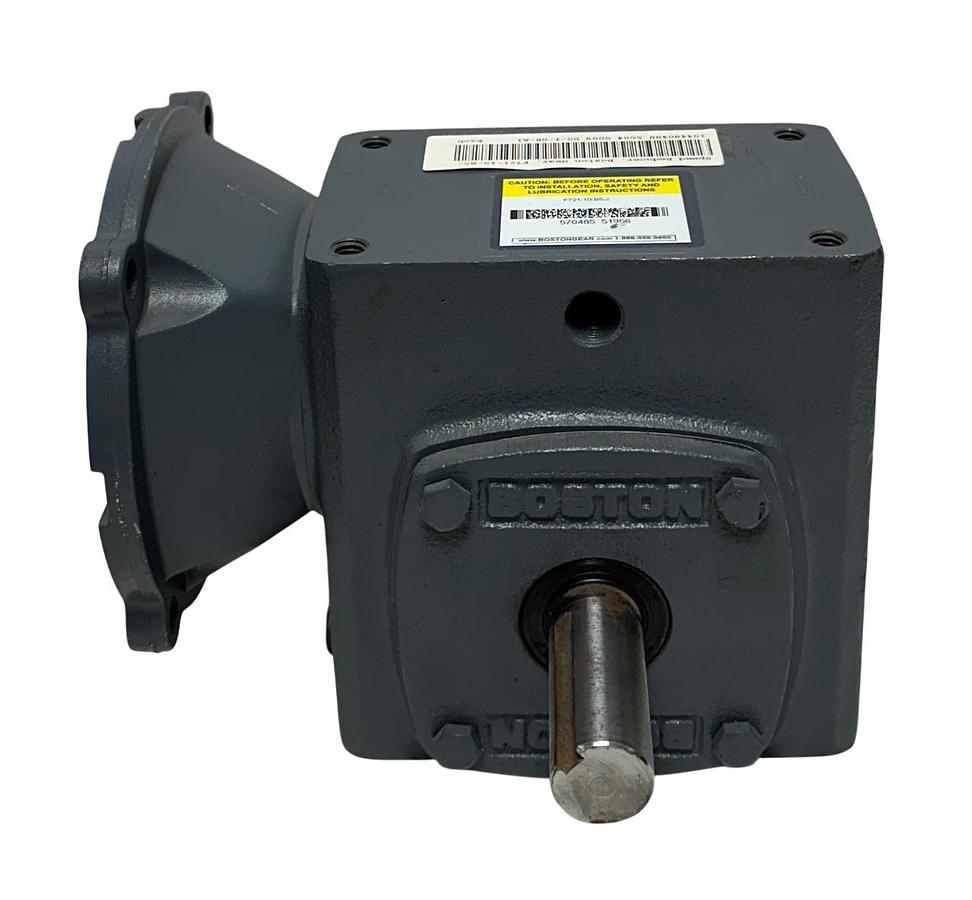 Used BOSTON GEAR F721-10-B5-J / 51956 RIGHT ANGLE WORM GEAR REDUCER 10:1 RATIO NSNP