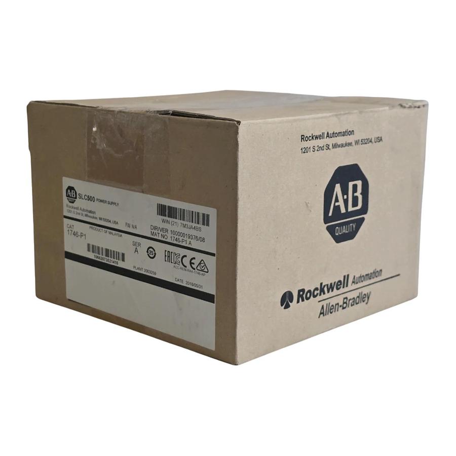 ALLEN BRADLEY 1746-P1 /A SLC500 SLC RACK MOUNT POWER SUPPLY 120/240 VAC, 2A NSMP