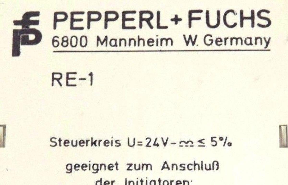 Used LOT OF 2 PEPPERL & FUCHS RE1110V PHOTOELECTRIC CONTROLS RE1 PART. NR. 00356 115V