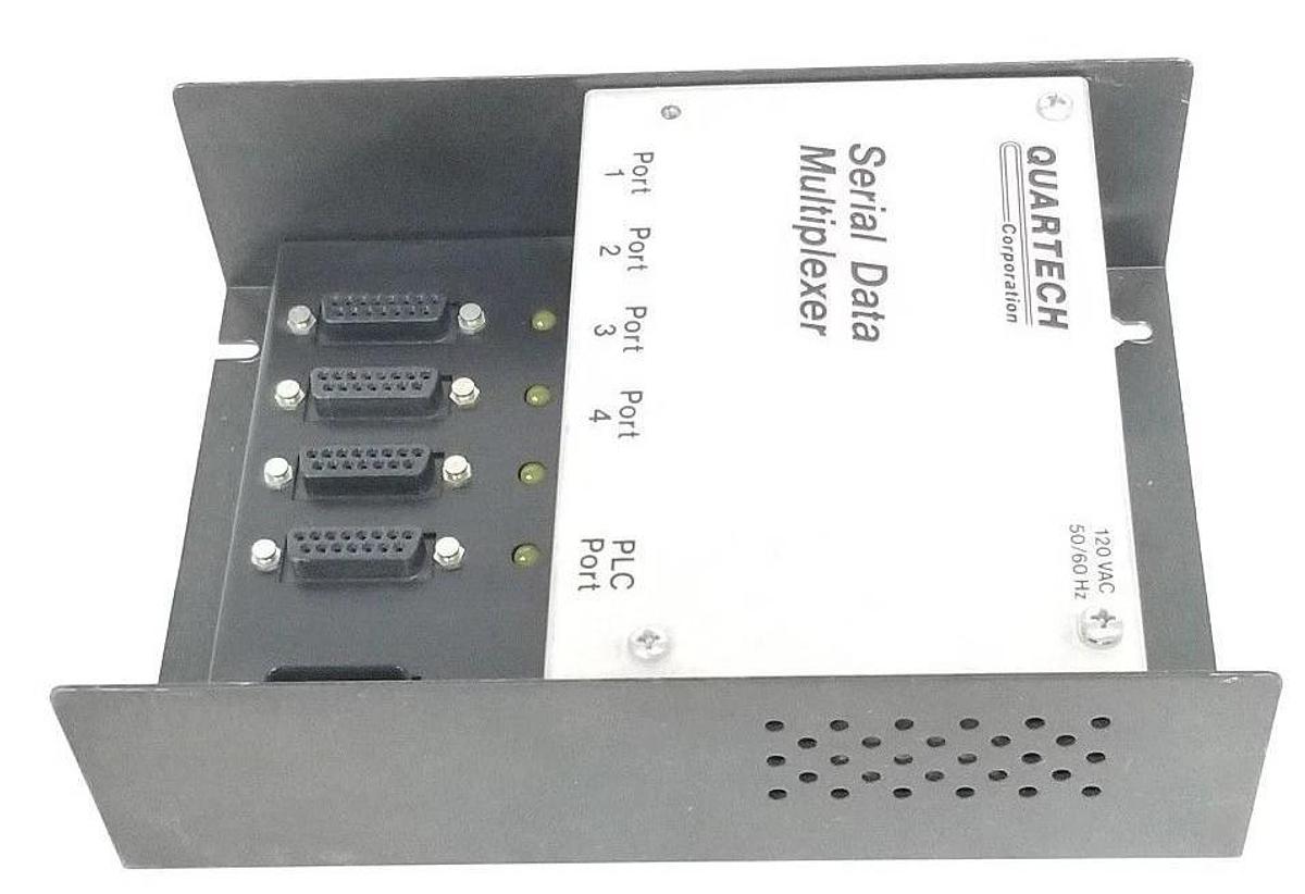 Used QUARTECH SERIAL DATA MULTIPLEXER 120VAC, 50/60HZ, 8517