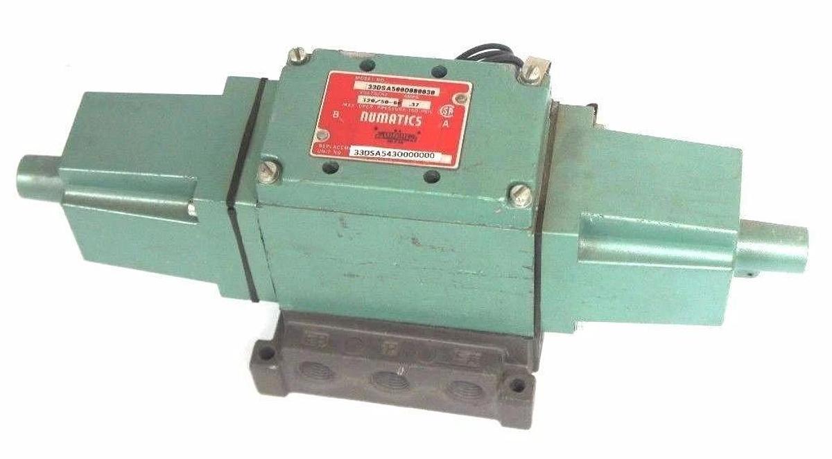 Used NUMATICS 33DSA500O000030 PNEUMATIC VALVE 120V, 50/60HZ, 0.37 AMP
