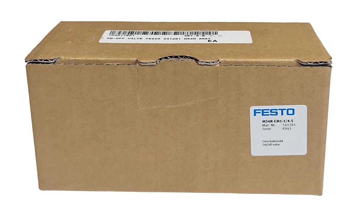 Used NEW FESTO MS4N-EM1-1/4-S / 541281 ON-OFF VALVE MS4N SERIES 3/2 0-14BAR NSMP