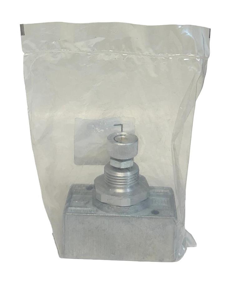 Used NEW SEALED FESTO GR-3/8-B / 6308 ONE-WAY FLOW CONTROL VALVE 10BAR 145PSI NSFS