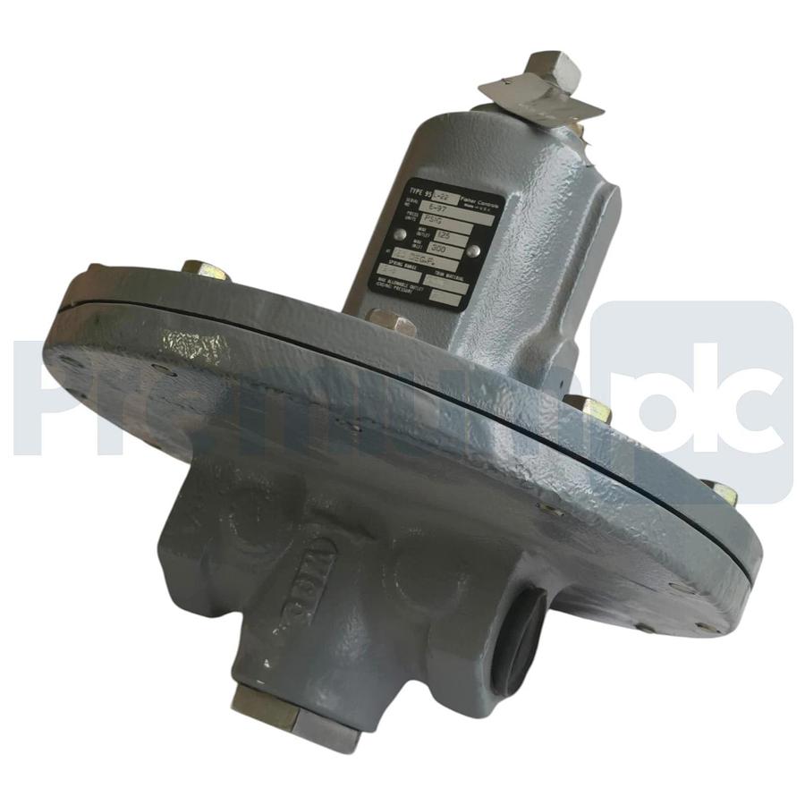 Fisher Controls 95L-22 Pressure Regulator In/Out 125/300PSI Range 2-6 PSI 1" NPT