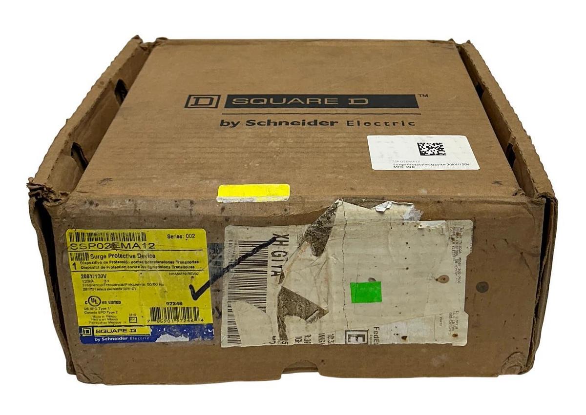 SCHNEIDER SQUARE D SSP02EMA12 Surgelogic PROTECTIVE DEVICE SERIES 002 120V NSMP