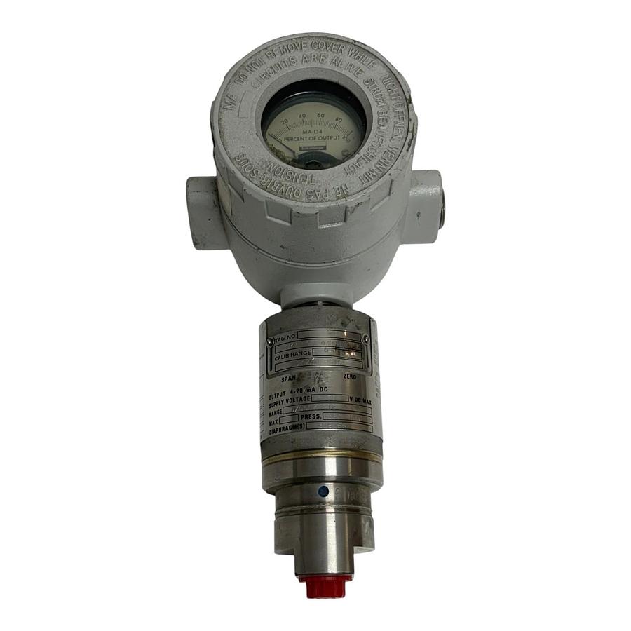 Used Schlumberger Statham PG3000-050-48 Pressure Transmitter 4-20mA 0/050 PSIG