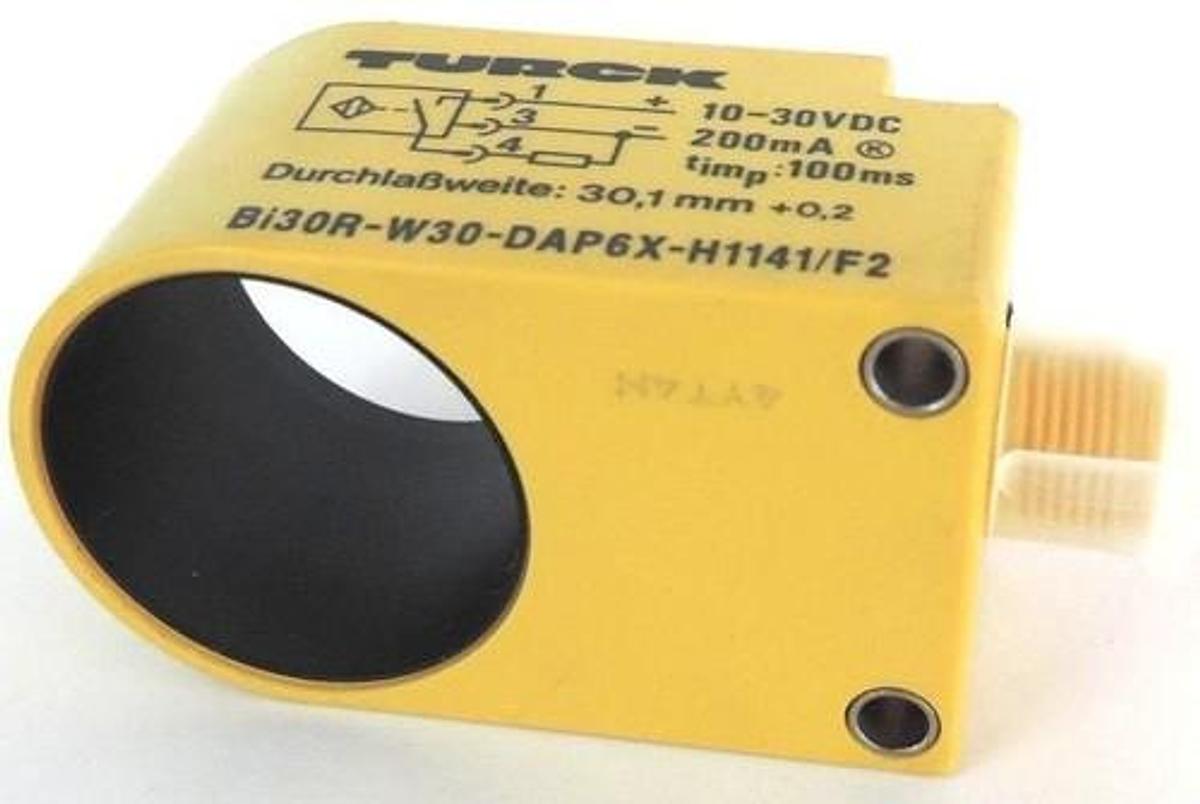 Used NEW TURCK Bi30R-W30-DAP6X-H1141/F2 INDUCTIVE PROXIMITY RING SENSOR 10-30VDC