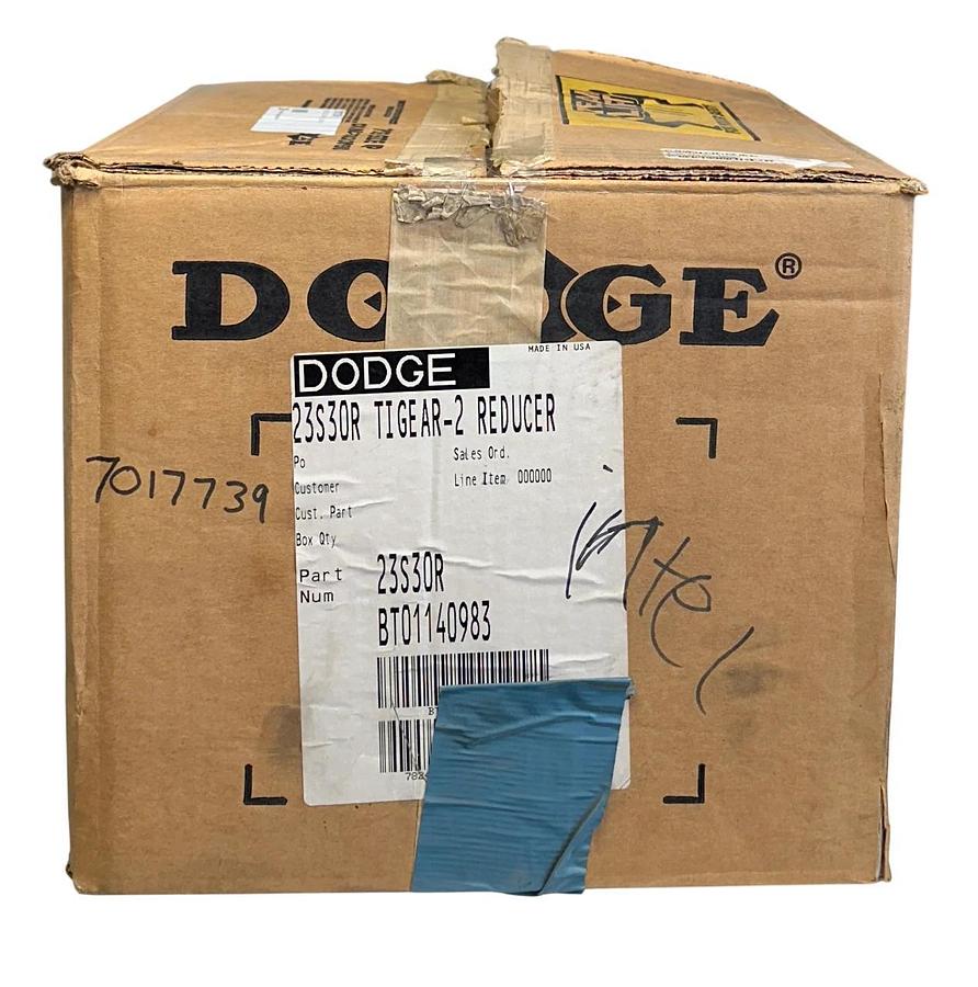 DODGE 23S30R TIGEAR-2 RIGHT-ANGLE WORM GEAR REDUCER 30:1 RATIO 1.42HP MAX NSMP
