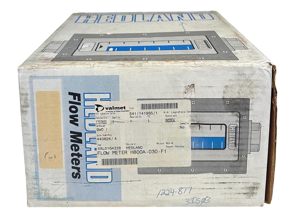 HEDLAND VALCO H800A-030-F1 / VAL0164328 FLOW-ALERT FLOW METER/SWITCH 241BAR NSMP