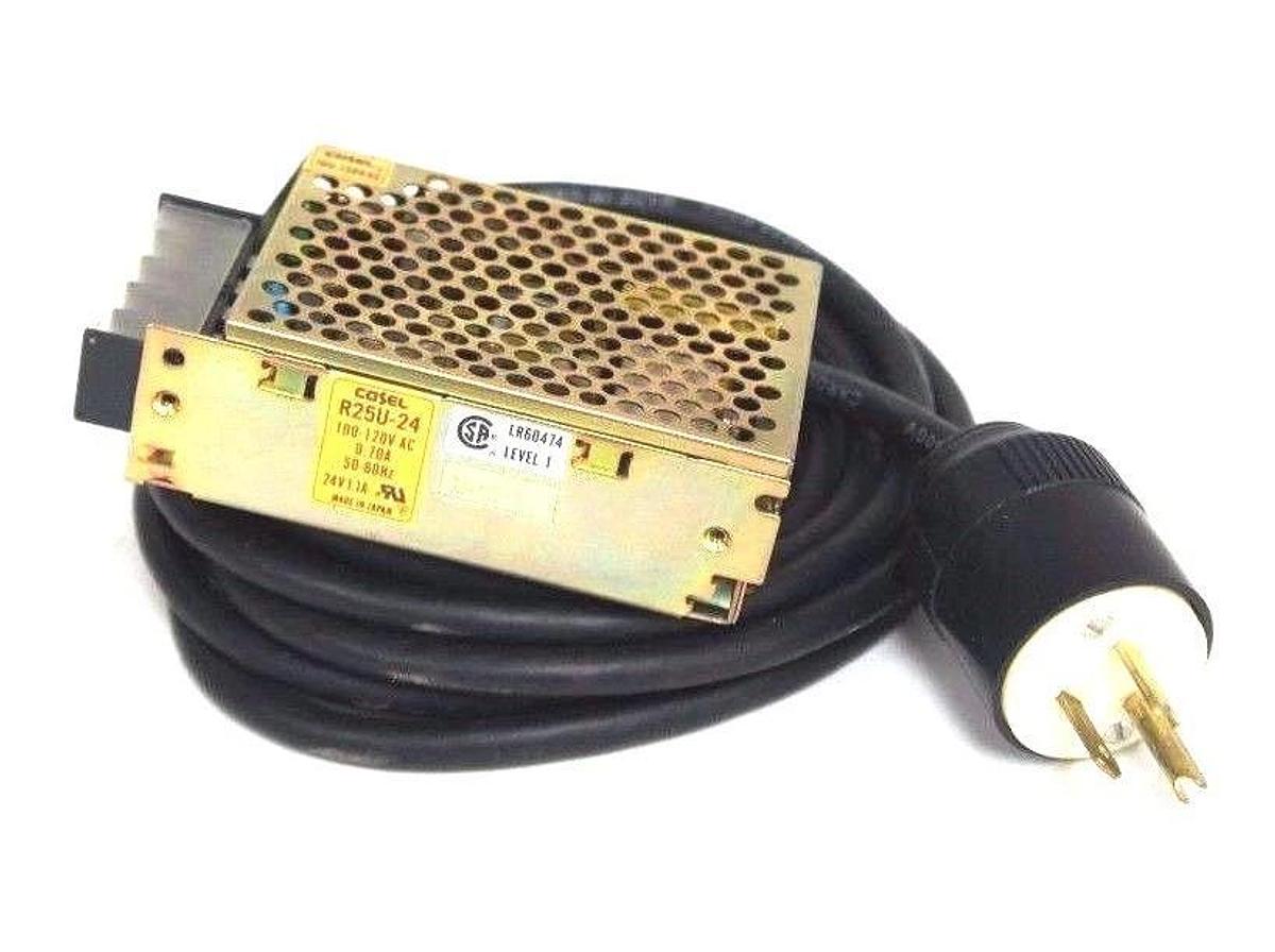 Used COSEL R25U-24 POWER SUPPLY 100-120VAC, 0.70AMP, 50/60HZ, R25U24