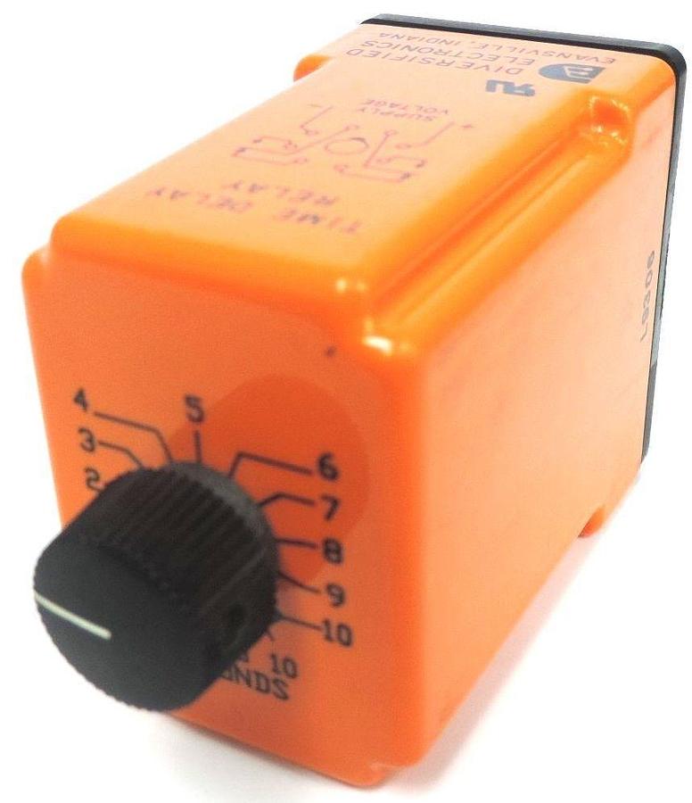 Used DIVERSIFIED ELECTRONICS TDT-24-AKA-010 TIME DELAY RELAY TDT24AKAOIO TDT24AKA010