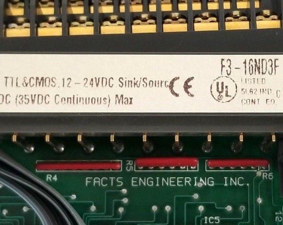 Used FACTS ENGINEERING F3-16ND3F INPUT MODULE 12-24VDC, F316ND3F
