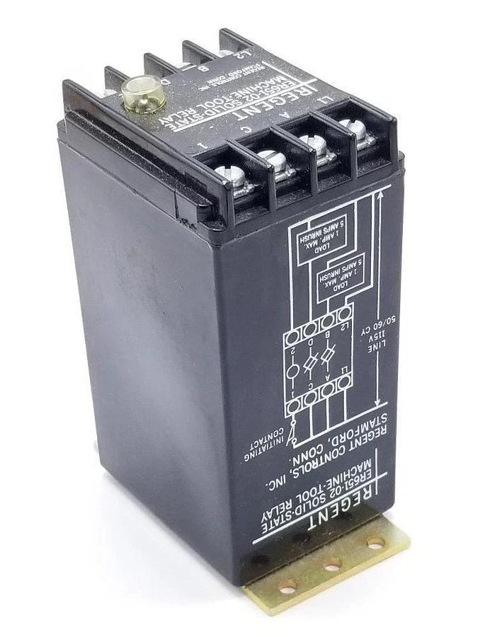 Used REGENT ER651-02 SOLID-STATE MACHINE-TOOL RELAY ER65102