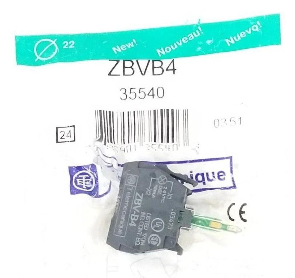 NEW TELEMECANIQUE ZBVB4 LIGHT BLOCK RED LED 24V