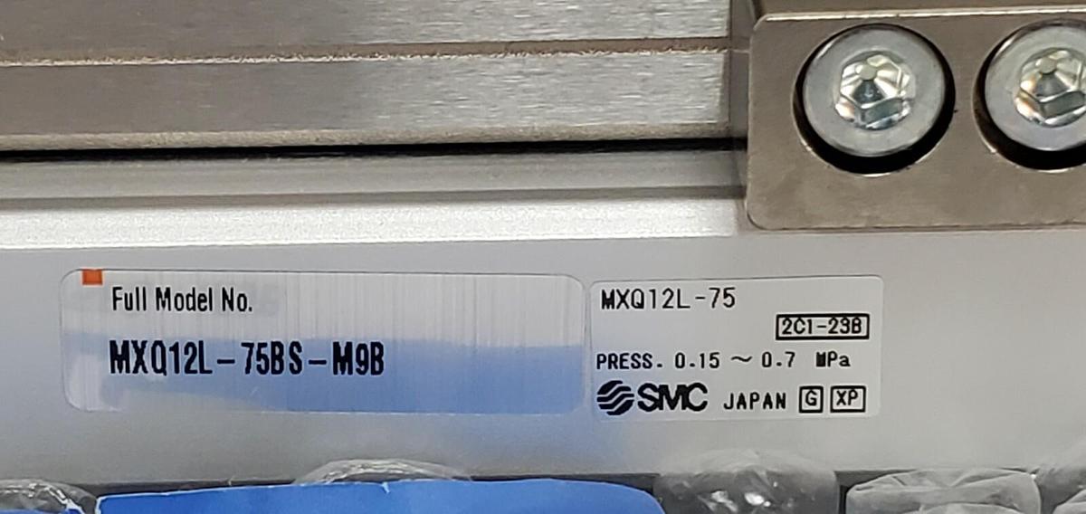 NEW SMC MXQ12L-75BS-M9B CYLINDER SLIDE TABLE MXQ12L75BSM9B, 0.15~0.7 MPa