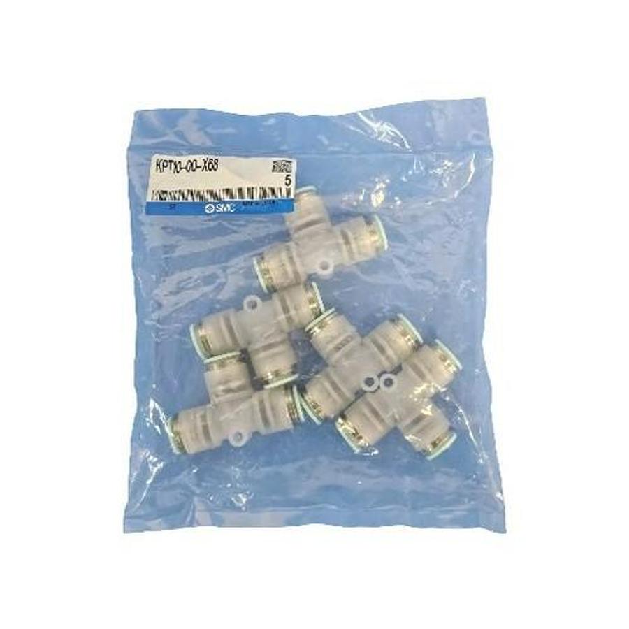 BAG OF 5 NEW SMC KPT10-00-X68 CLEAN ONE-TOUCH FITTINGS KPT1000X68