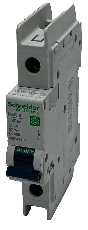 Used Schneider M9F42101 Multi9 C60BP Miniature Circuit Breaker 1P 1A C-Curve DIN