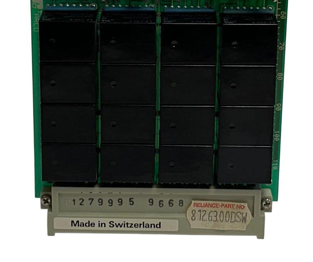 Used RELIANCE ELECTRIC 812.63.00 / 812.63.00DSW CONTACT RELAY OUTPUT MODULE 16PT USNP