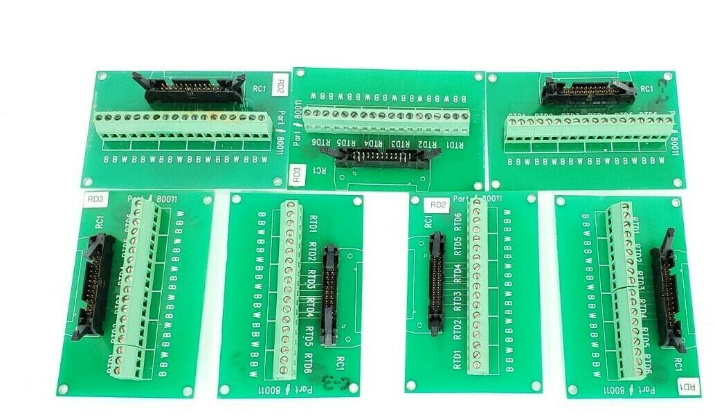 Used LOT OF 7 THERMON 80011 PCB CIRCUIT BOARDS 800114