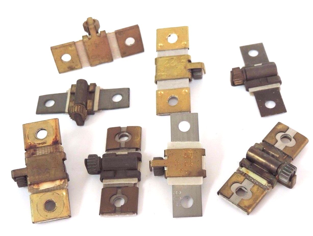 Used LOT OF 8 SQUARE D HEATER ELEMENTS B1.67, B.22, B1.03, B66, B45, B62, B3.00 B7.70