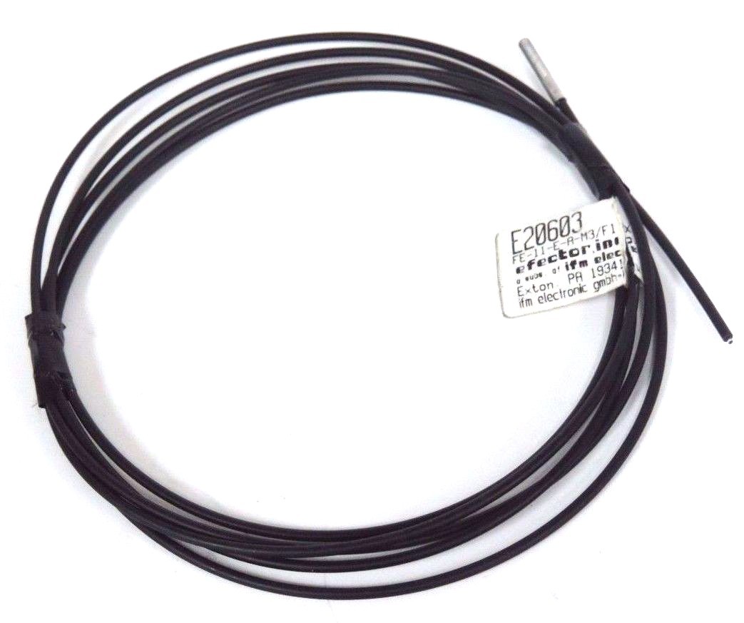 Used NEW IFM EFECTOR E20603 FIBER OPTIC CABLE FE-11-E-A-M3/F1X1/2M