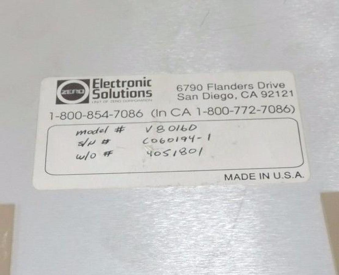 Used ELECTRONIC SOLUTIONS V80160 CHASSIS