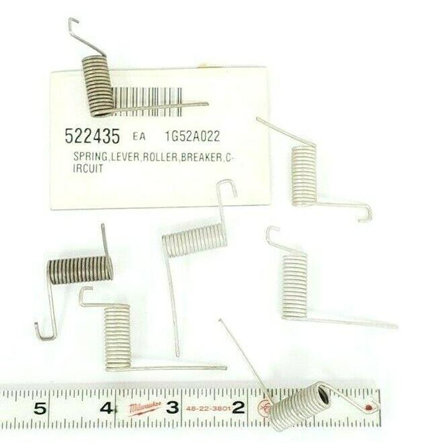 Used LOT OF 7 NEW GENERIC WESTINGHOUSE 15/16" CIRCUIT BREAKER ROLLER LEVER SPRINGS