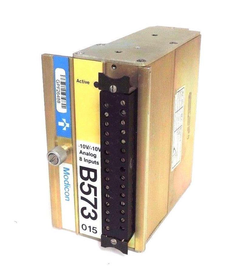 Used GOULD MODICON AS-B573-010 ANALOG MODULE 0-10V, 8 INPUTS, ASB573010