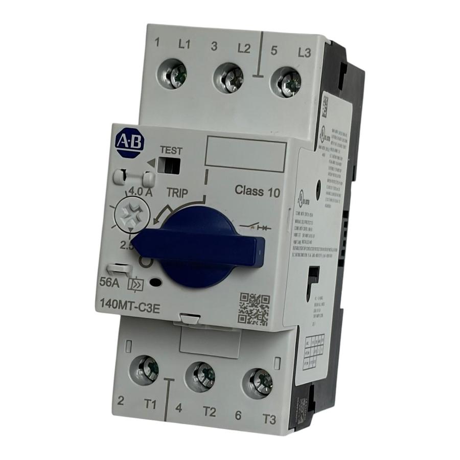 Used Allen Bradley 140MT-C3E-B40 Motor Protector Circuit Breaker 2.5-4A New Surplus