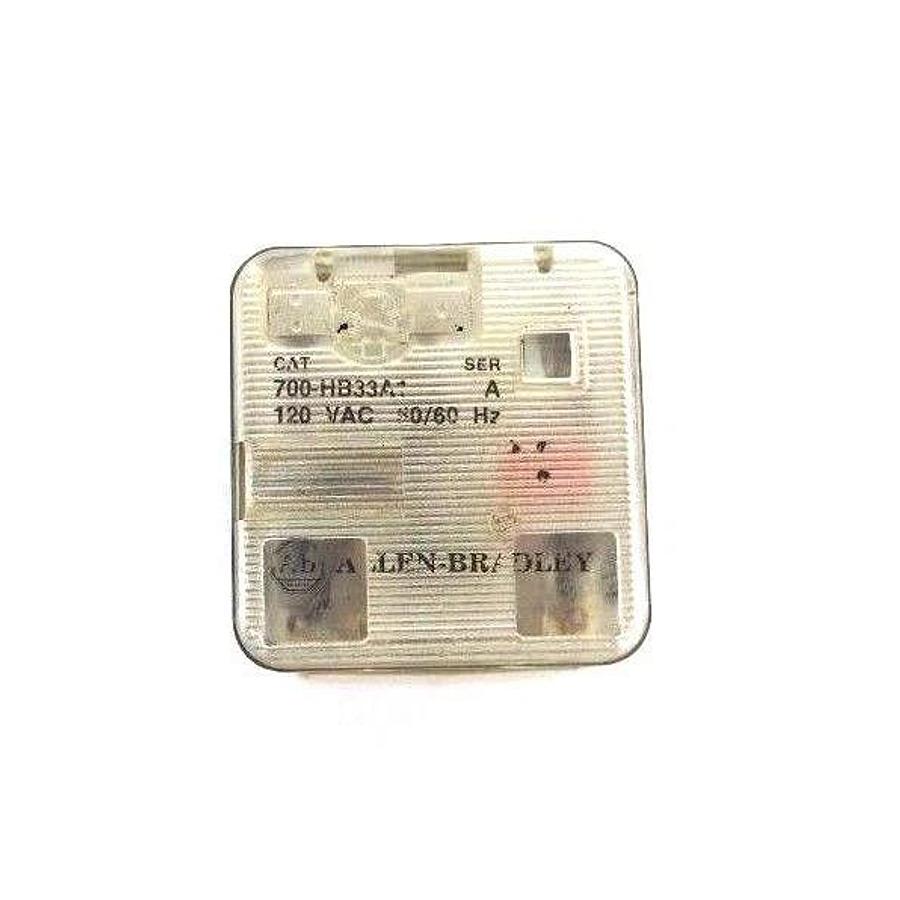 Used LOT OF 7 ALLEN BRADLEY RELAYS 700-HB33A1, 700-HB33Z24, 700-HB32A1, 700-HAX2A2