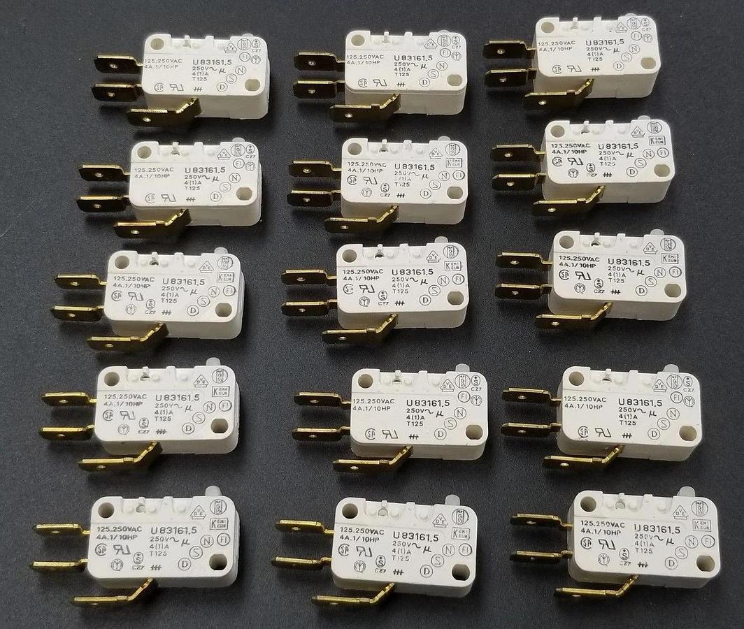 Used LOT OF 15 CROUZET U83161.5 SNAP SWITCHES  U831615
