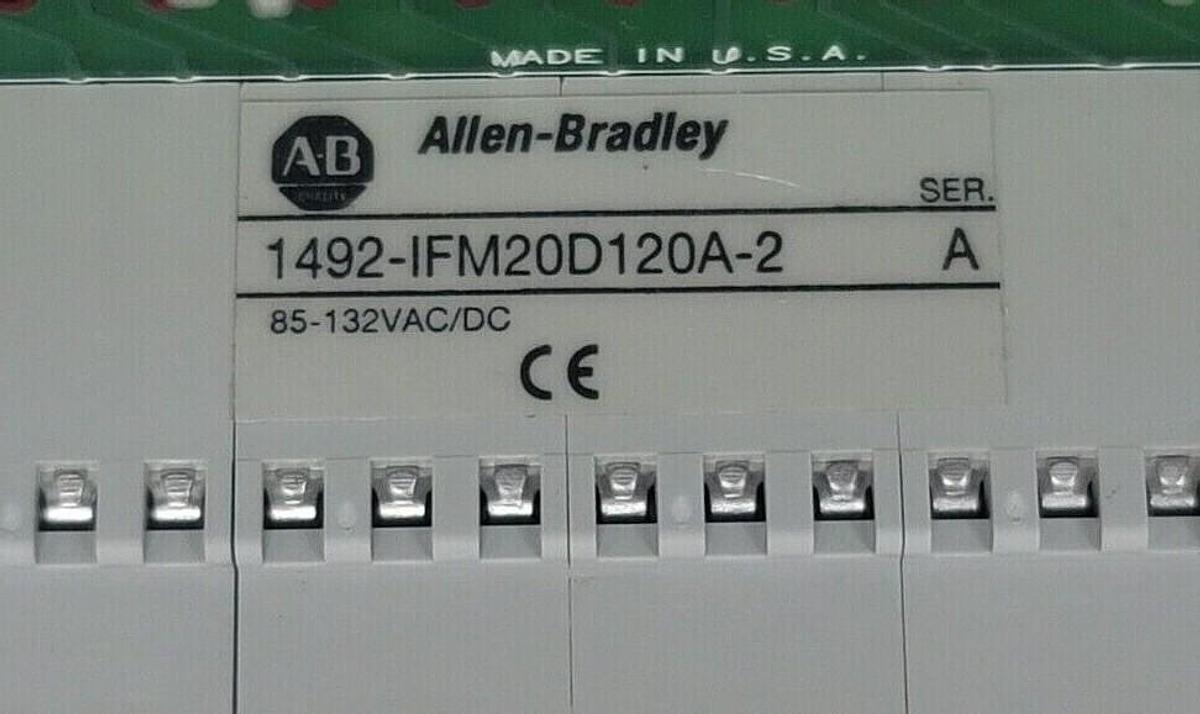 Used NEW ALLEN BRADLEY 1492-IFM20D120A-2 INTERFACE MODULE 20-POINT DIGITAL 120V AC
