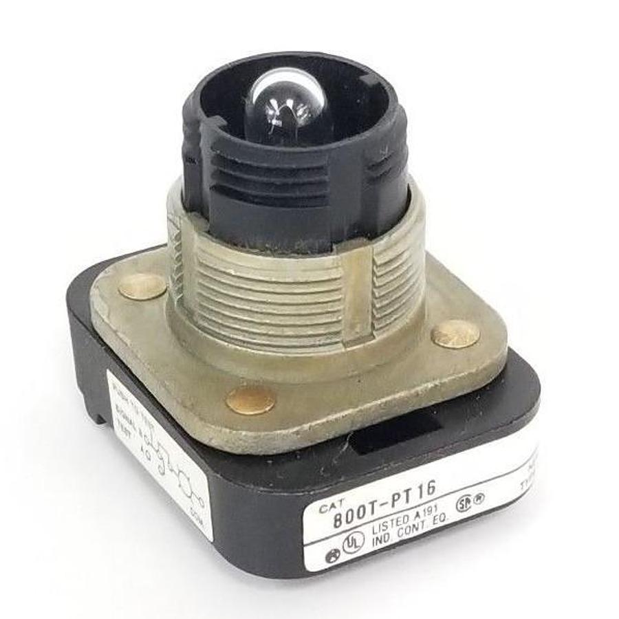 Used ALLEN BRADLEY 800T-PT16 SER. T PILOT LIGHT 120V, 50/60HZ, 755/1866, 800TPT16