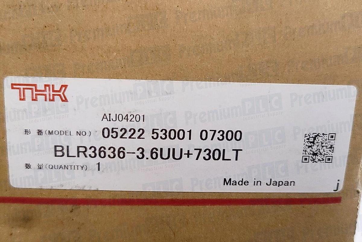 Used NEW THK BLR3636-3.6UU+730LT ROLLED ROTARY BALL SCREW LENGTH: 730mm BLR3636-3.6