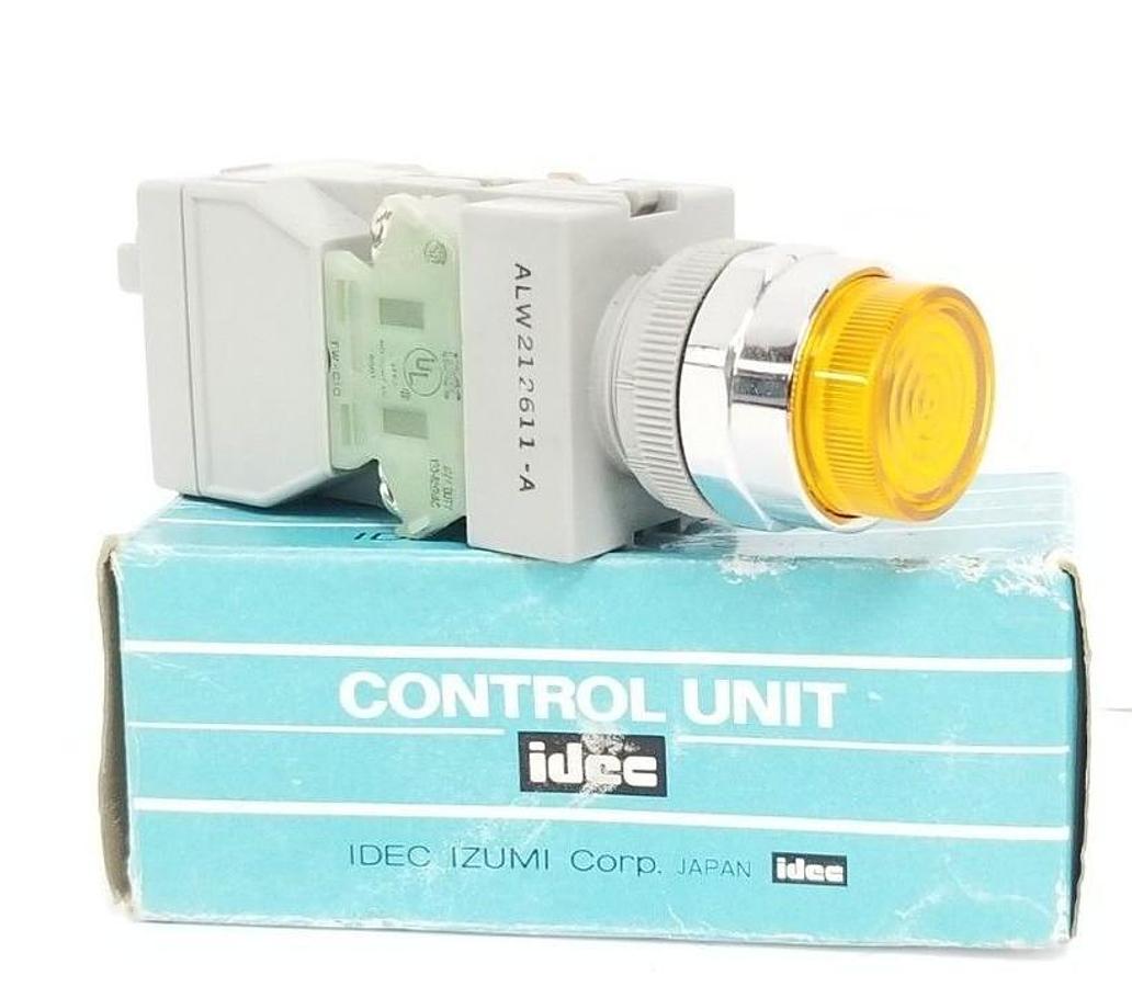 Used NIB IDEC ALW212611-A 22MM PUSHBUTTON ILLUMINATED ALW212611-A, 6.3V, 1W