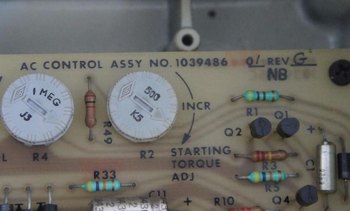 Used BOSTON GEAR INCOM RATIOTROL 61149 REV. K W/ 1039486-01 REV G AC CONTROL BOARD