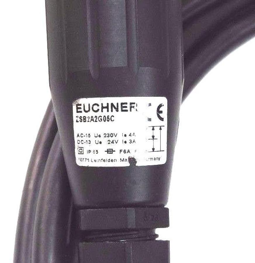 Used NEW EUCHNER ZSB2A2G05C ENABLING SWITCH 230/24V, 4/3A