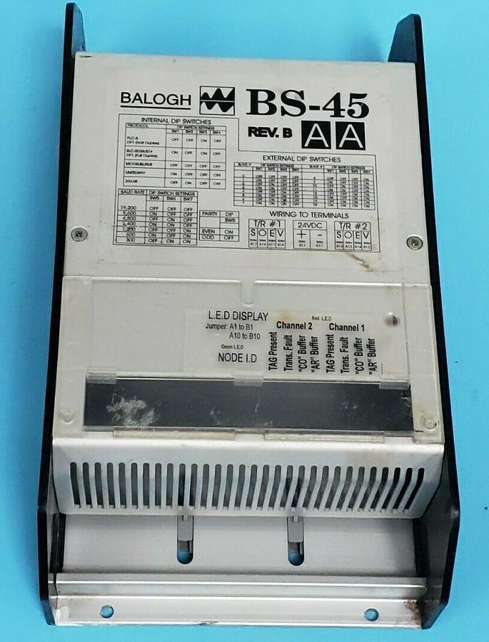 Used BALOGH BS-45AA SERIAL CONTROL UNIT REV. B HOUSING ASSEMBLY BS45AA