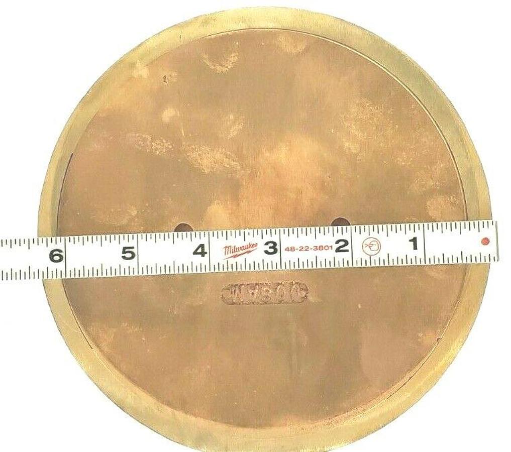 Used NEW JOSAM 6F-2 STR NIKALOY STRAINER SATIN FINISH BRASS COVER 6-3/8" DIA. 36F 6F2