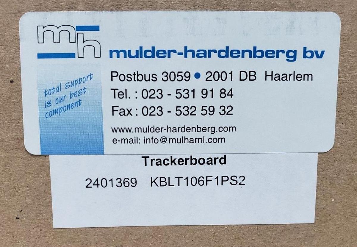 Used NEW MULDER-HARDENBERG BV KBLT106F1PS2 PANEL MOUNT TRACKERBOARD / KEYBOARD