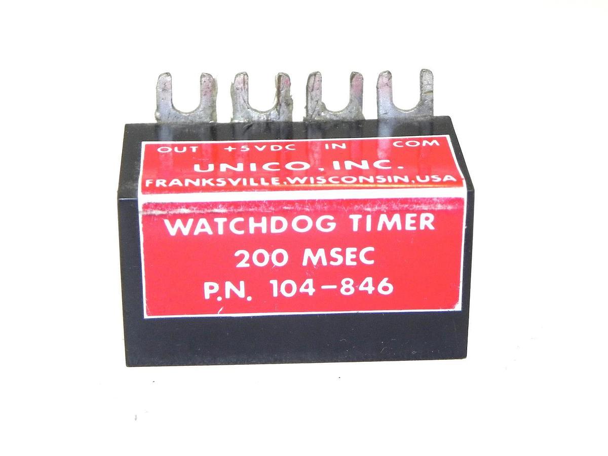 Used UNICO 104-846 WATCHDOG TIMER 200 MSEC 104846