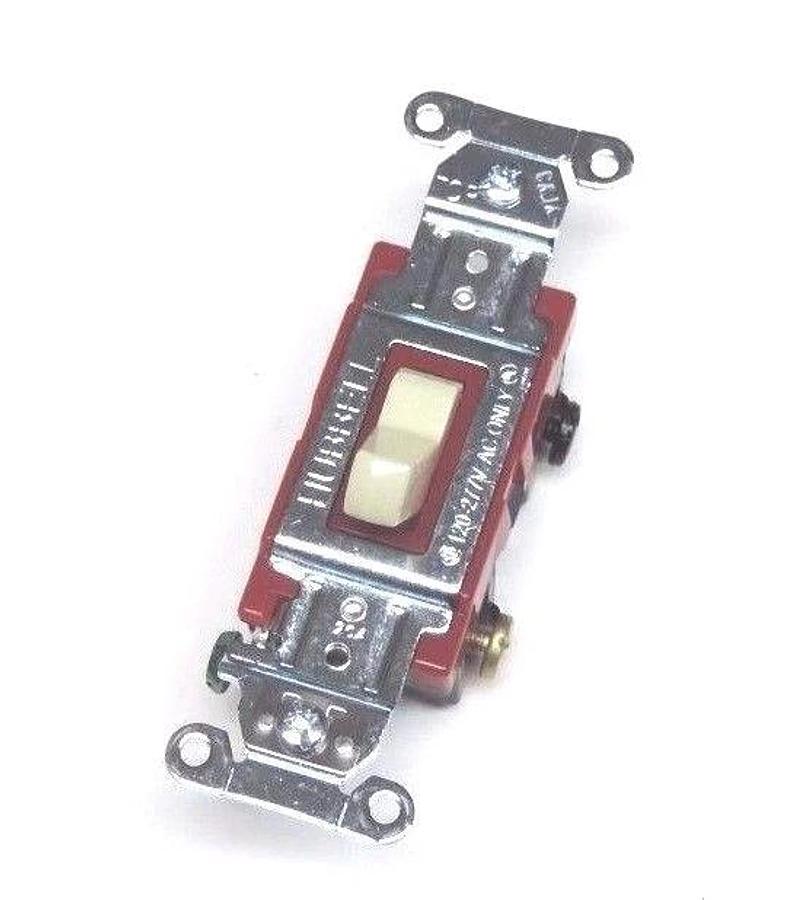 Used LOT OF 10 NIB 1223I HUBBELL PRO TOGGLE SWITCH 3-WAY IVORY 20A, 120/277 VAC