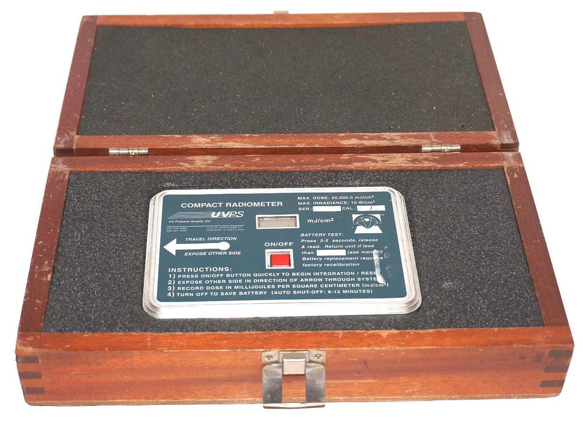 Used UVPS COMPACT RADIOMETER UV PROCESS SUPPLY