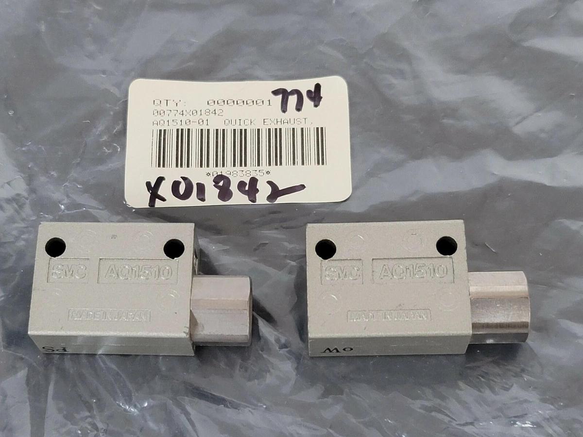 LOT OF 2 NEW SMC AQ1510 QUICK EXHAUST VALVES 1/8''
