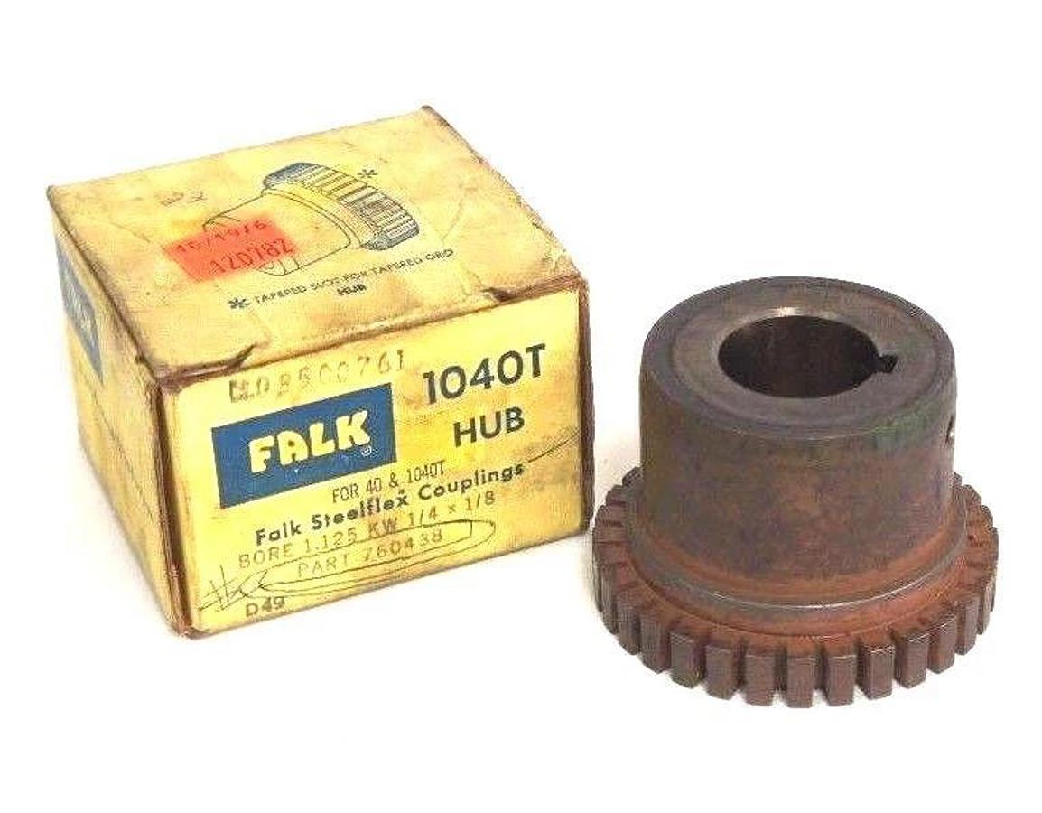Used NIB FALK 760438 STEELFLEX COUPLINGS 1040T HUB 1.125" BORE