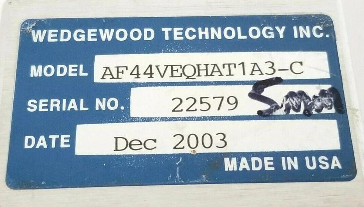 Used WEDGEWOOD TECHNOLOGY AF44VEQHAT1A3-C UV FLOWCELL 5MM AF44VEQHAT1A3C