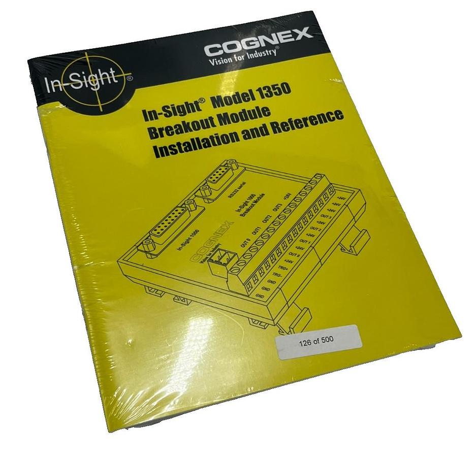 Used Cognex In-Sight Model 1350 I/O Expansion Module Installation & Reference Manual
