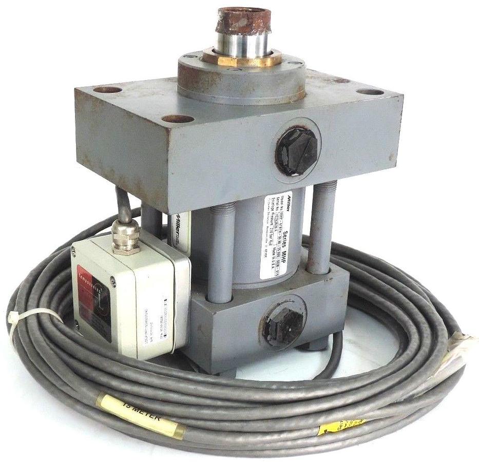 Used MILLER MHP-67BTN-00.80-25.000-0036-S11 CYLINDER W/ TEMPSONICS L SERIES SENSOR